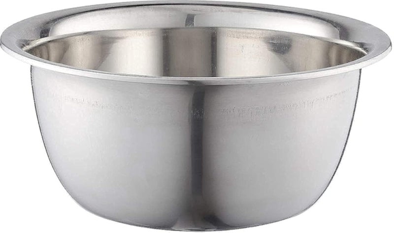 وعاء عجين دائري كبير من الفولاذ المقاوم للصدأ من أغفا، 30 سم - فضي